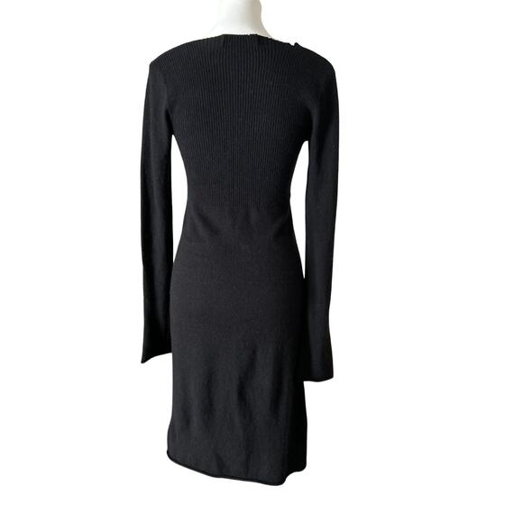 Vintage Y2K Diab’less Paris Black Knit Sweater Dress – French Archive Label, T2 - Picture 4 of 9